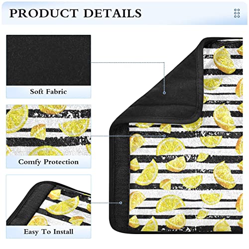 Лимон Цитрус Автомобил Седиште Капаци За Бебе Деца 2 ПАРЧИЊА Автомобил Седиште Ремени Рамо Перница Влошки Заштитник Автомобил