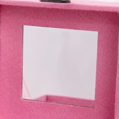 Ох! Мој муза 3 слој квадратни кадифени кутии за накит на организатор за жени и девојчиња, кутија за складирање на нараквици за обетки