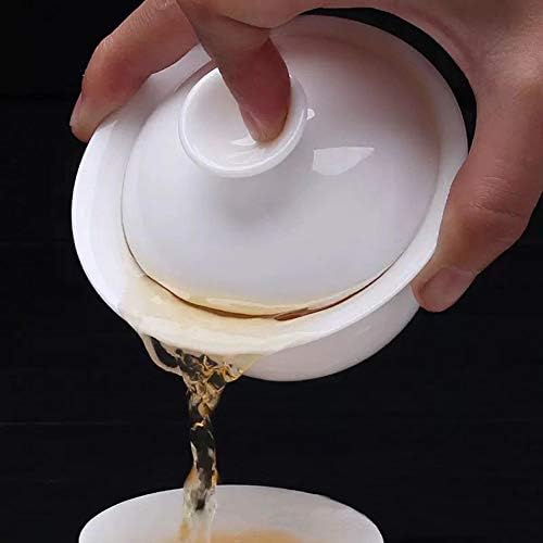 Кинески Порцелански Чаши Гаиван Цвет Турин Традиција Санкаи Покрие Сад Усна Чаша Чинија Чај Сет