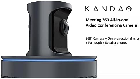 Средба во Кандао 360 Камера за видео конференции, 8K зароби 1080p HD 360 ° панорамски конференциски фотоапарат, следење на АИ, 8*MIC-канце-откажување