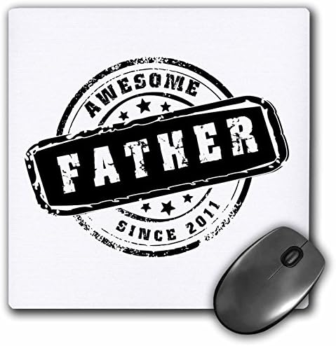 3drose Inspirationzstore Типографија-Прекрасен Татко Од 2011 Година Година На Раѓање На Првороденото Дете Печат-Светови Најголемиот татко-Најдобар