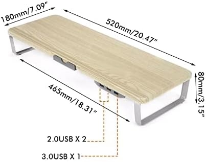 Дебела USB паметен Riser Multifunction Multifunction Desktop Computer Monitor Sholf Полки за држачи за лаптоп биро