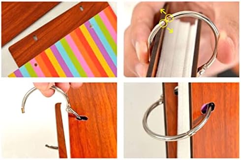 Binder Hollow Ring Ring Cover Memory Album Day Full Inch DIY албуми за влечење за влечење за штанд за штанд Фото Валентин Подароци патувања свадба дрвена убов- инч роденден