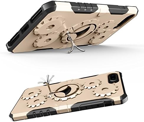 iPhone 7plus Grey Armband & Armor Case Set- Мултифункционален спортски застапување Armband + Premium Protective Case со Kickstand