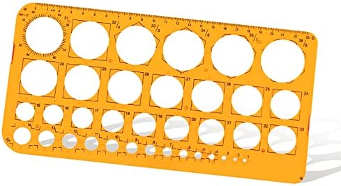 Круг Стенцил Шаблон за кружен владетел, изготвувајќи матрици, алатка за цртање на уметнички кругови, геометриски владетел, уметник за цртање помош за уметност, и ка