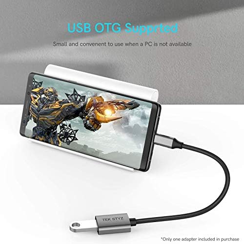 TEK Styz USB-C USB 3.0 адаптер компатибилен со вашиот Motorola Moto G51 5G OTG Type-C/PD машки USB 3.0 женски конвертор.