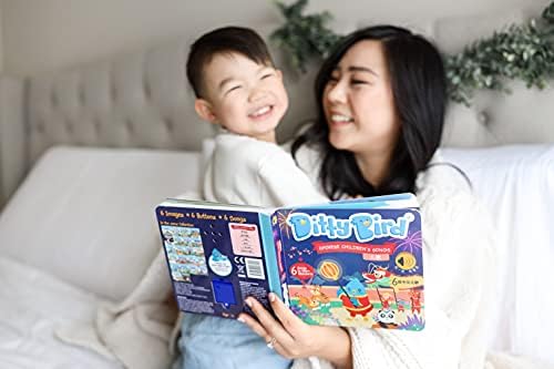 Кинески книги со птици за деца 1-3 | Книга за расадници рими за бебиња | Мандаринско учење за деца | Двојазични играчки | Музичка книга