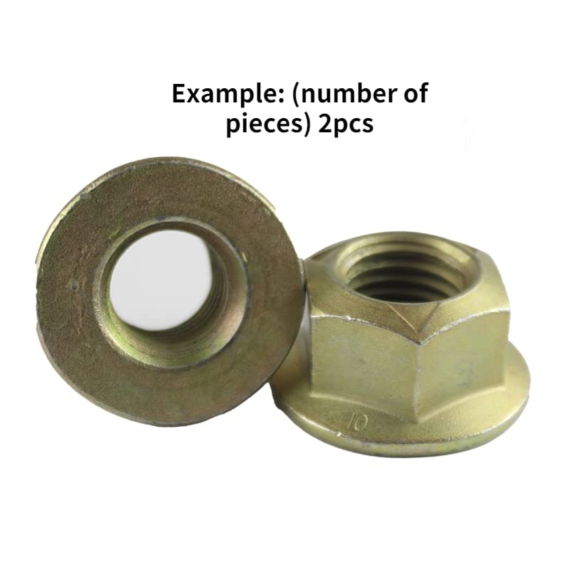 M3 M4 M4 M5 M6 M8 M10 M12 Srarated Flan Lock Nurts Color Cinc Hexagon Nut Galvanized Flan Nut