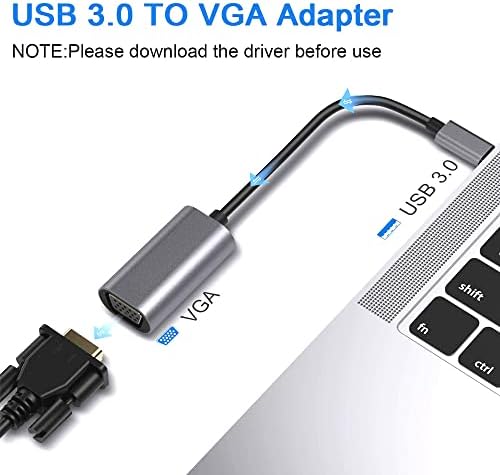 USB3.0 до VGA HD видео конверзија кабел USB во VGA Проектор Адаптер Кабел Резолуција 1080p