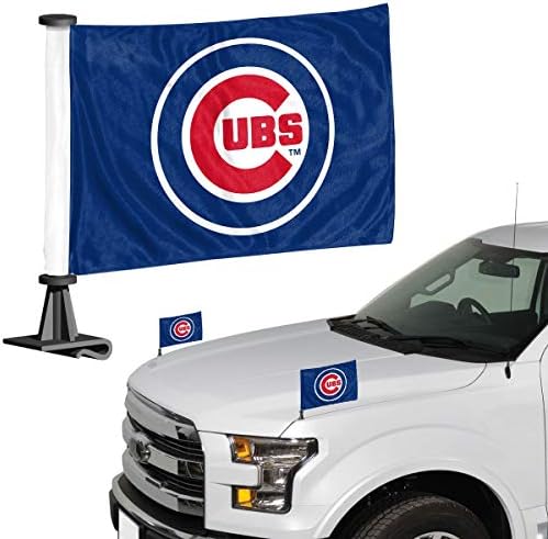 FanMats MLB Unisex -Adult Ambassor Car Flags - 2 пакувачки мини авто -знамиња, 4in x 6in