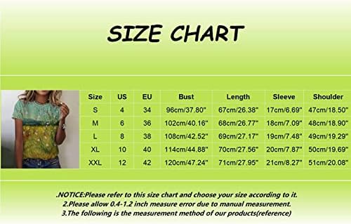 Маички со машуи Краток ракав за жени женски обични печатени маички летни кратки ракави лабави t omensенски долги ракави Т.