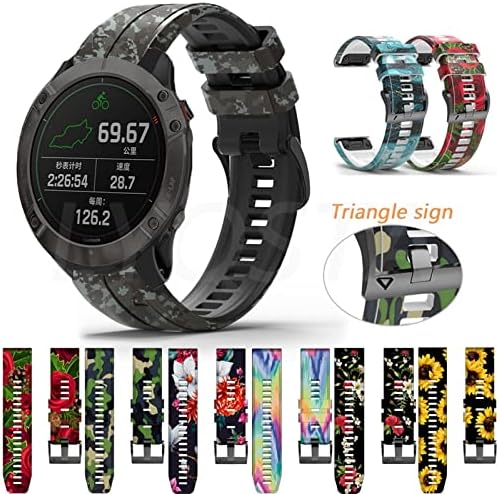 NEYENS 26/22mm Часовник За Garmin Феникс 6 6S 6X Pro 5 5X 5S ПЛУС 3HR 935 MK1 Печатење Силиконски Бенд Брзо Ослободување Рачен Ремен Кореа