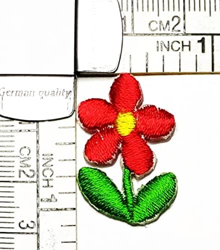 Кленплус Мини Црвена Маргаритка Лепенка Цвеќиња Налепници Занаети Уметност Поправка На Шиење Везено Железо На Закрпи За Значки ЗА САМОСТОЈНИ