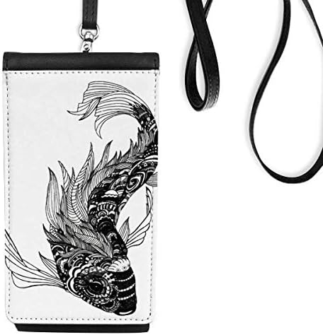 Ремек -дело Класиката на планините цртаат телефонски паричник чанта што виси мобилна торбичка црн џеб