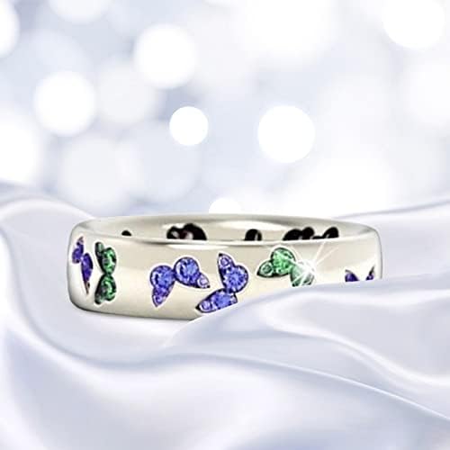Ringsвони од смола, симпатични прсти прстени за свадбени бендови за шарен прстен накит за жени и тинејџерка