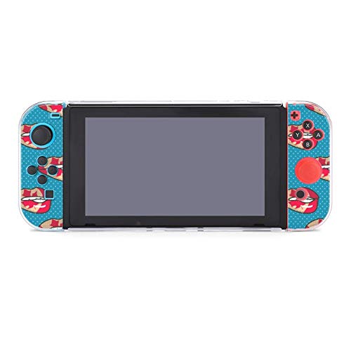 Случај за Nintendo Switch, Канада усни поп уметност пет-парчиња Поставете заштитни додатоци за конзола за куќи за игри за прекинувач