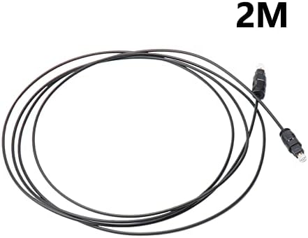 Jiuwu црно дигитално влакно оптички аудио кабел за машко до машки приклучок spdif toslink кабел 2m 6ft