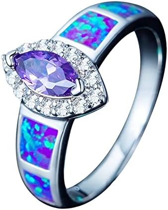 2023 година Подарок за големина на прстен за прстен 610 Поделени прстени Виолетова банки живот ангажман за секојдневна забава за моден