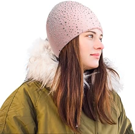 Mime Charf Hat Men Зимски капи на отворено цврста боја плетена памучна капа за сончање на сончање спорт за коса мали девојчиња