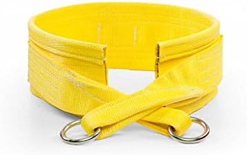 Spud Squat Squat Yellow Belt за обука на сила на кревање тежина и кревање на електрична енергија