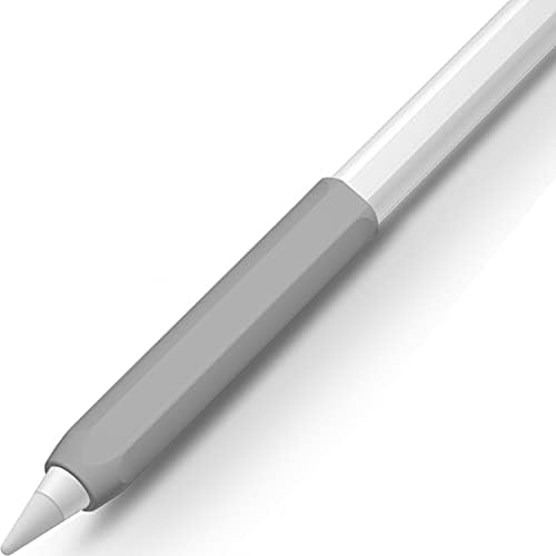 Јинва Ергономски зафат Компатибилен со 2 -та генерација на Apple Pencil, силиконски покривка на ракав, компатибилен со iPad Pencil 2 Gen Holder