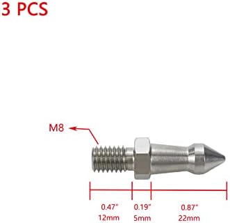 Кумгрот М8 Нерѓосувачки Челик Статив Шестоаголна Завртка Камера Игла Монопод Замена Додатоци