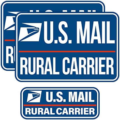 3 пакуваат тешки американски држави за испорака на пошта за пораки на пораки за рурален превозник магнети 2 1 за автомобили, SUV, камиони. Слики предмет на авторско пра