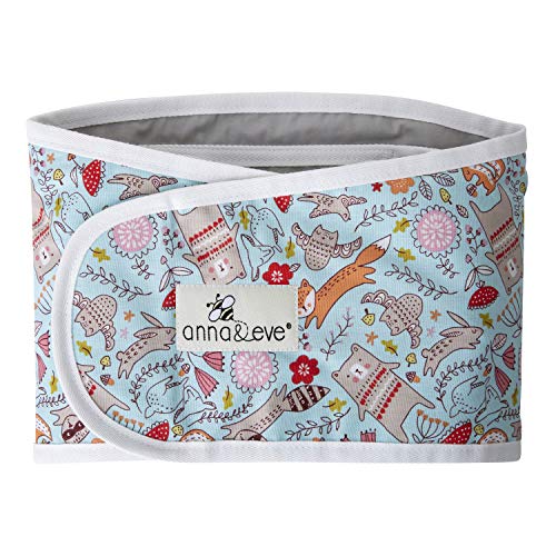Anna & EVE® - Baby Swaddle Strap®, прилагодливи раце само завиткани за безбедно спиење - голема големина одговара на градите од 16 до 20,5, шумски