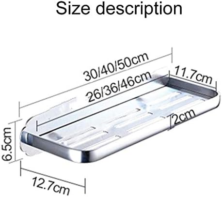 ердцбб Бања Полици, Бања Организатор Полица Решетката Држач Ѕид Монтирани Виси Решетката Со Алуминиум (Големина : 50 * 2 * 12.7 цм