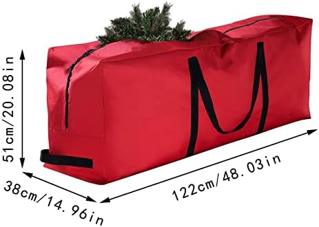 48 во/69 во џиновски кеси за складирање, чанти за божиќни елки за чување кеси за чување платно за складирање високи торби за чување церади