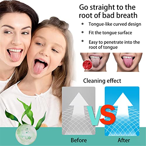 Scraper на јазик - Лош решение за здив за возрасни и деца, чистачи на јазици од не'рѓосувачки челик со двојни глави за стружење и антискид зафат,