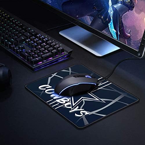 Гејминг глушец за fansубители на спортски фудбал, Mousepad со не лизгачка гума база за тастатура за десктоп за лаптоп компјутер, подлога