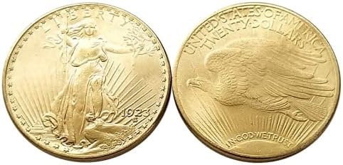 Кокрит копија 1921-1932-P Двоен орел Либерти злато монета дваесет долари-реплика САД Сувенир монета Морган долар колекција 1923-p