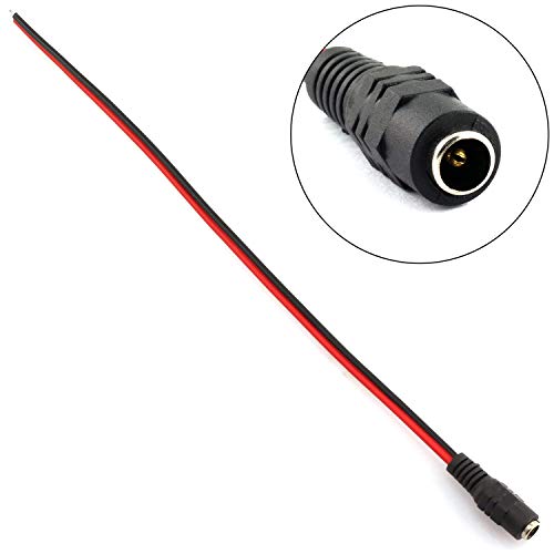 E-Outate 10PCS машки приклучок DC Power Pigtail Cable Connector, приклучок за адаптер за безбедност на CCTV Security