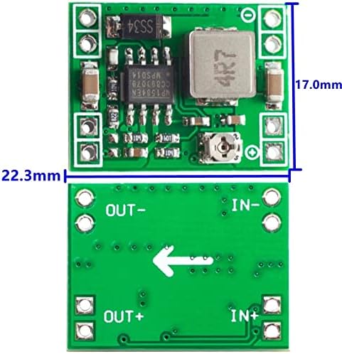 Модул за напојување NHOSS 2PCS Прилагодлив MP1584EN DC DC 3A моќност чекор-надолу Модул за излез на излез 12 V9V5V3 LM2596 24V