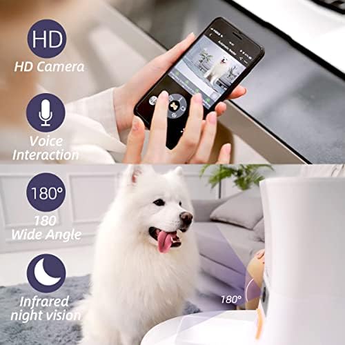 SKYMEE 8L/12L 2.4 G &засилувач; 5g Wifi Паметни Автоматски Миленичиња Фидер Храна Диспензерот за Мачки &засилувач; Кучиња - 1080p