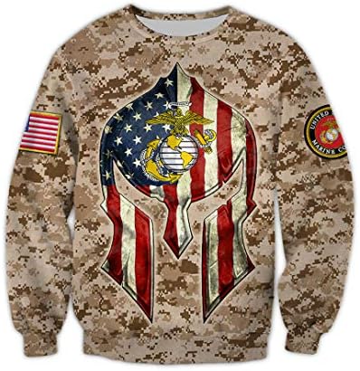 Американски морски камо череп војник војник Армиски проследувач 3Д печатење унисекс зип/дуксери/џемпери/јакна