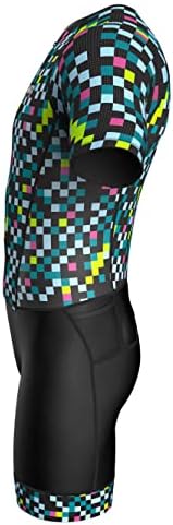 Sparx Mens Elite Aerosuit Triathlon Suit Mens Mens Mens Shoft Sneave Tri Suit Skinsuit