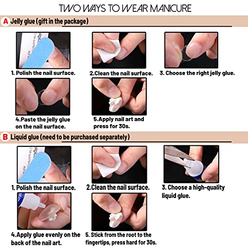 Јосомк француски Совети Притиснете На Ноктите Кратки Голи Овални Лажни Нокти Сјајни Стап На Ноктите Целосна Покривка Лепак На Ноктите Кратки Лажни Нокти Со Дизајн