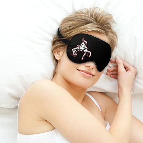 Американска маска за ролетни маски за спиење ноќно сенка на капакот за прилагодување на окото со смешна графика за жени мажи со една големина