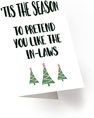 Оваа сезона, Божиќна честитка, смешна Божиќна картичка, сопругот Божиќна картичка