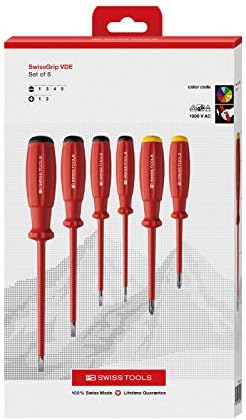 PB Swiss Tools 58542.CBB Swiss Grip Изолиран шрафцигер поставен во кутија за хартија