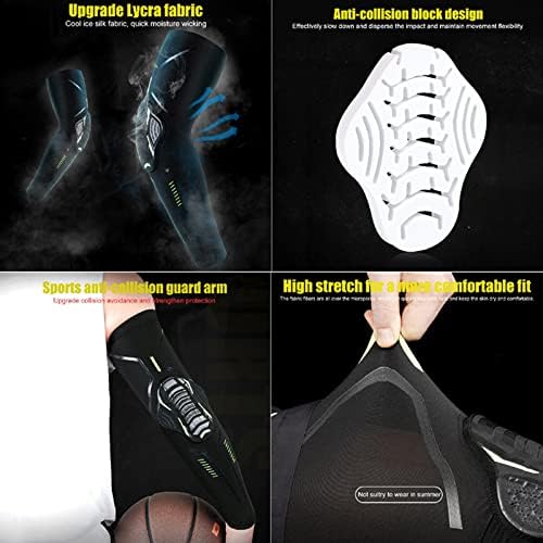 Yozoot mens лактот влошки ракави ракави УВ заштита спортски кошаркарски стрелачи ракави на ладење на ладење на ладење на ладење
