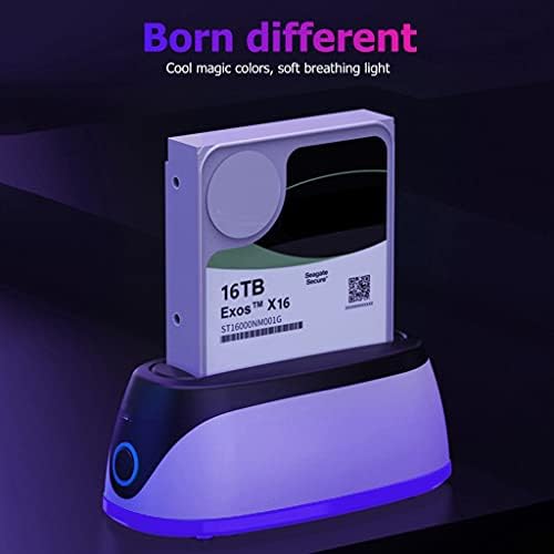 SHYPT USB 3.0 HDD Ssd Станица 16TB 2.5 3.5 Инчен SATA Хард Диск Пристаниште Адаптер База СО RGB Светилка