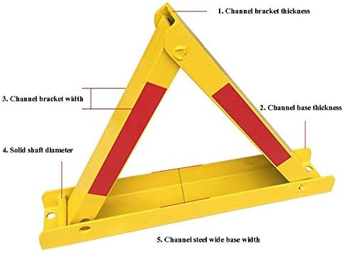 WYNWJ Паркинг Бариери Многу Дебел Триаголен Канал За Паркирање Заклучување За Паркирање Заклучување За Паркирање Сообраќајна Несреќа До Компресија, 600 € 420 € 10mm Bollard