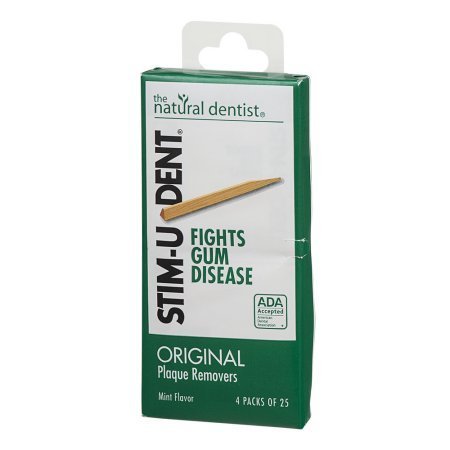 Пакет од 22-природен стоматолог стимул-u-dent Оригинални плаки отстранувачи на нане 100 четки за заби