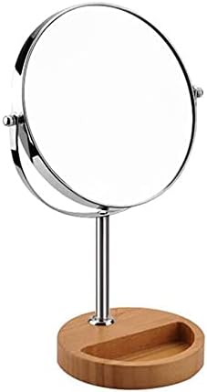 Согудио Мало огледало шминка суета огледало, двострано огледало за убавина 3x зголемување козметичко огледало 360 ° вртење на