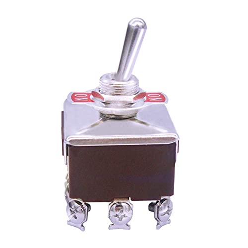 Tioyw Toggle Rocker Switch The The The Heavy Duty со Boot 15A 250V 2 Позиција 12 Терминал на прекинувачи за вклучување на вклучување