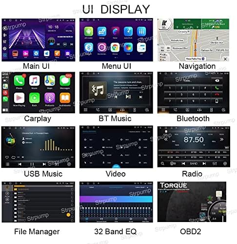 9 3+32GB Android 10 Во Цртичка Автомобил Стерео Радио Одговара За Toyota Prius V Плус Алфа 2012 13 14 15 GPS Навигација Главата Единица Carplay Android Auto DSP 4G WiFi Bluetooth