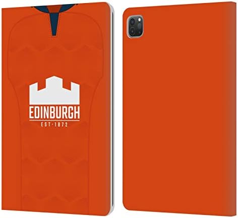 Дизајни На главни Куќишта Официјално Лиценцирани Единбург Рагби Далеку 2021/22 Комплет За Кожа Со Кожен Паричник За Паричник Компатибилен Со Apple iPad Pro 11 2020/2021 / 2022
